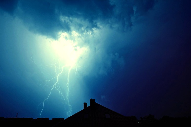 What are the odds of lightning hitting your house