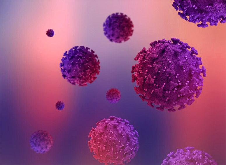 Animated picture of a HPV virus